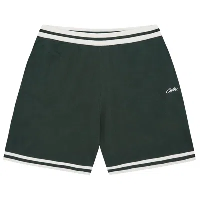 Pre-owned Corteiz Deala Knit Shorts 'forest Green' | Men's Size L