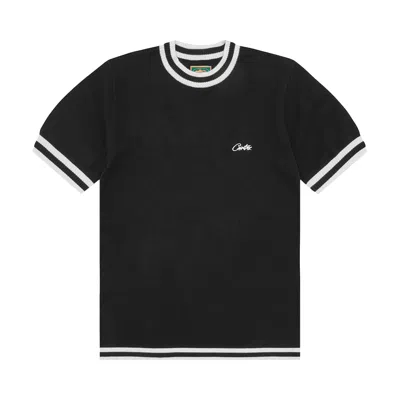 Pre-owned Corteiz Deala Knit Tee 'black' | Men's Size L
