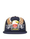 Corteiz Dipset Eagle-patch Trucker Cap In Blue