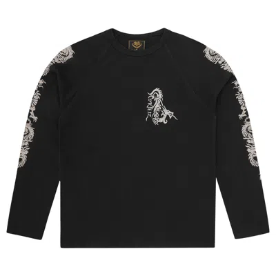 Pre-owned Corteiz Dragon Raglan Long-sleeve 'black' | Men's Size M
