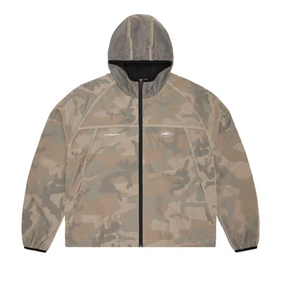 Pre-owned Corteiz Dual-layer Litework Jacket 'desert Camo' | Tan | Men's Size Xl In Brown