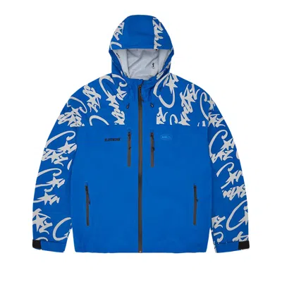 Pre-owned Corteiz Elitework Waterproof Shell Jacket 'royal Blue'
