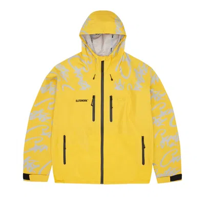 Pre-owned Corteiz Elitework* Waterproof Shell Jacket 'yella'
