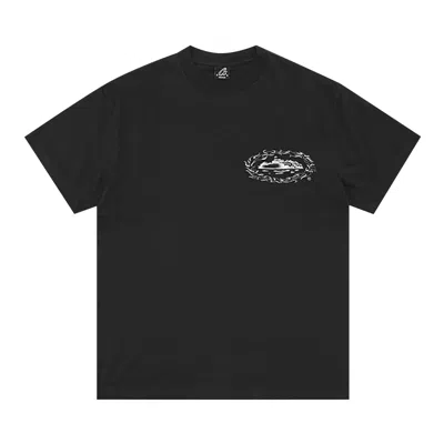 Pre-owned Corteiz Firey Alcatraz Tee *new Blank* 'black'