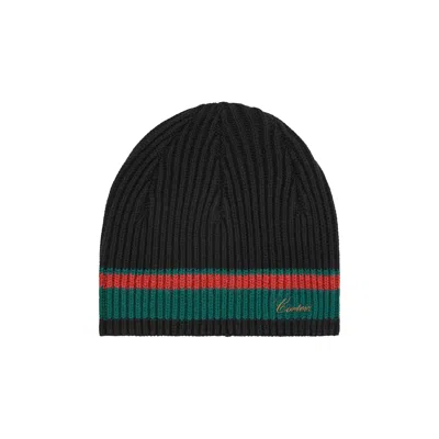 Pre-owned Corteiz Gianni Knit Beanie 'black' | Men's Size Onesize