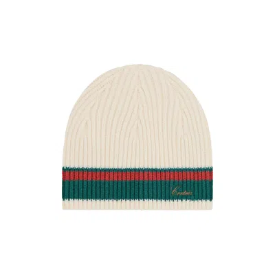 Pre-owned Corteiz Gianni Knit Beanie 'cream' | Men's Size Onesize In White
