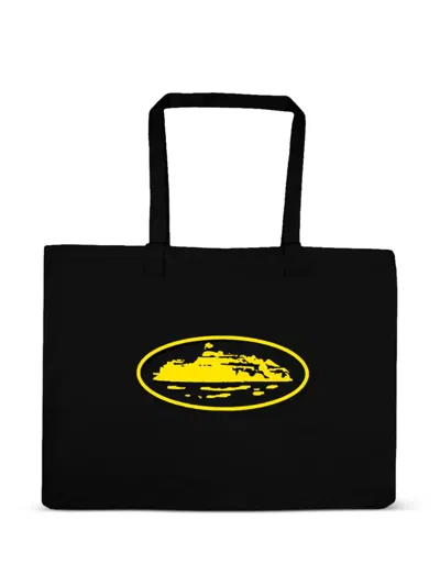 Corteiz Graphic-print Tote Bag In Black