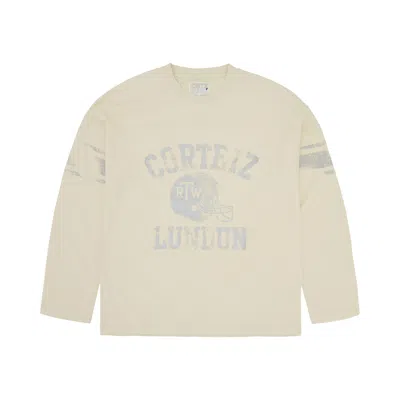 Pre-owned Corteiz Gridiron Long-sleeve 'cream' | Men's Size Xxl In White