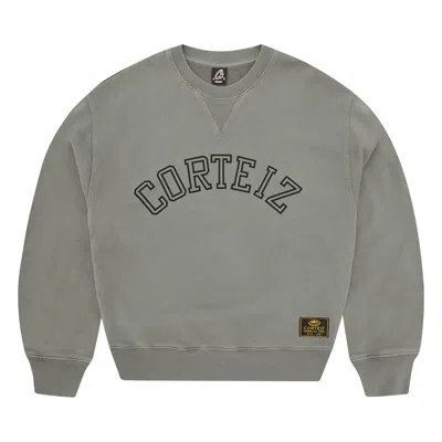 Pre-owned Corteiz Guerillaz Arch Crewneck 'olive' | Green | Men's Size L