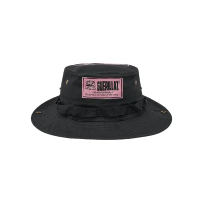 Pre-owned Corteiz Guerillaz* Bucket Hat 'black/pink'