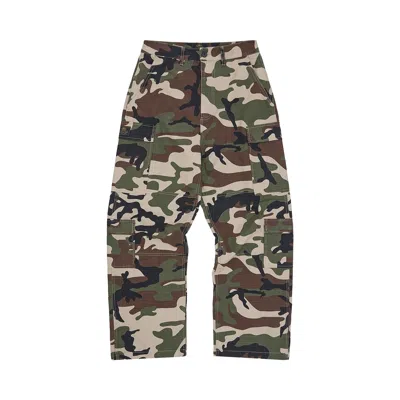 Pre-owned Corteiz Guerillaz Cargo Pant 'woodland Camo' | Brown | Men's Size 32