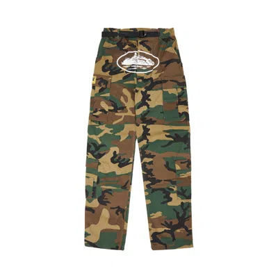 Pre-owned Corteiz Guerillaz* Cargos 'woodland Camo' | Multi-color | Men's Size M