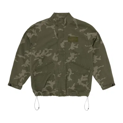 Pre-owned Corteiz Guerillaz Jacket 'green Camo' | Men's Size M