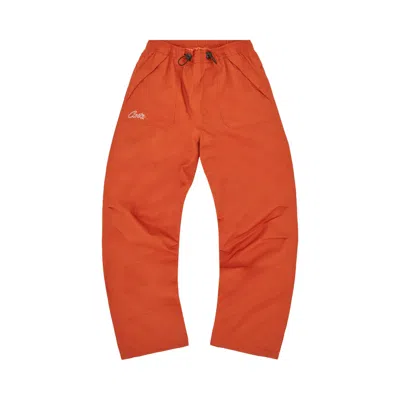 Pre-owned Corteiz Gutta Waterproof Bottoms 'burnt Orange' | Men's Size M
