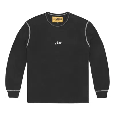 Pre-owned Corteiz Heavyweight* Waffle Long-sleeve 'black'
