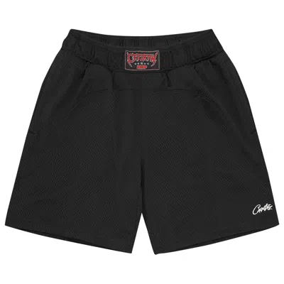 Pre-owned Corteiz Hmp Mesh Panel Short 'black'