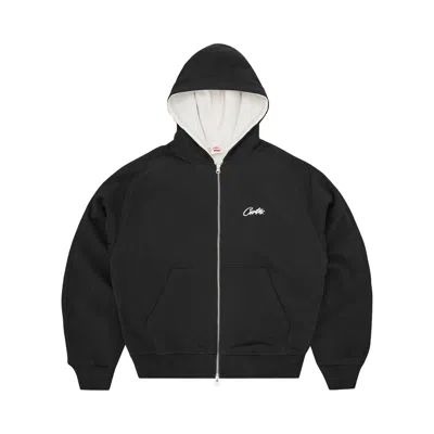 Pre-owned Corteiz Hmp Thermal Zip Hoodie 'black' | Men's Size M