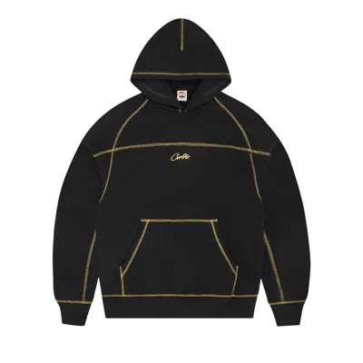 Pre-owned Corteiz Hmp V2 Hoodie 'black/yellow' | Men's Size L