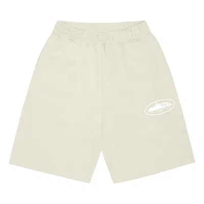 Pre-owned Corteiz Island Puff Print Sweatshort 'off White' | Men's Size M