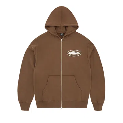 Pre-owned Corteiz Island Puff Print Tracksuit 'brown' | Men's Size S