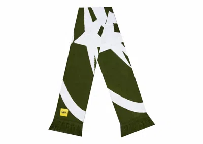 Pre-owned Corteiz Jacquaurd Knit Scarf In Khaki Green