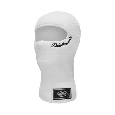 Pre-owned Corteiz Knit Balaclava 'white/black'