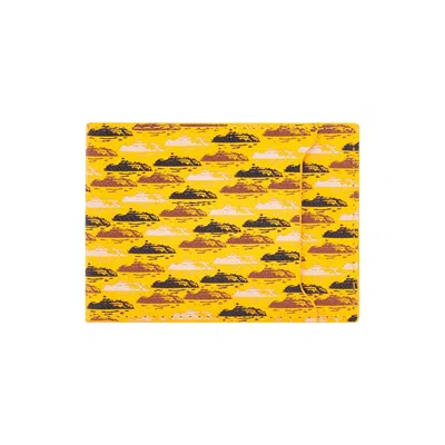 Pre-owned Corteiz Leather Card Holda 'yellow' | Men's Size Onesize
