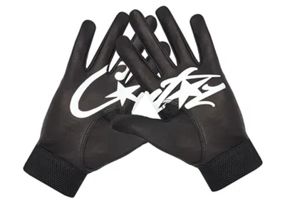 Pre-owned Corteiz Leather Gloves In Black