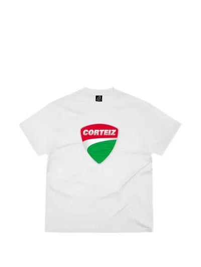 Corteiz Logo-detail Crew-neck T-shirt In White