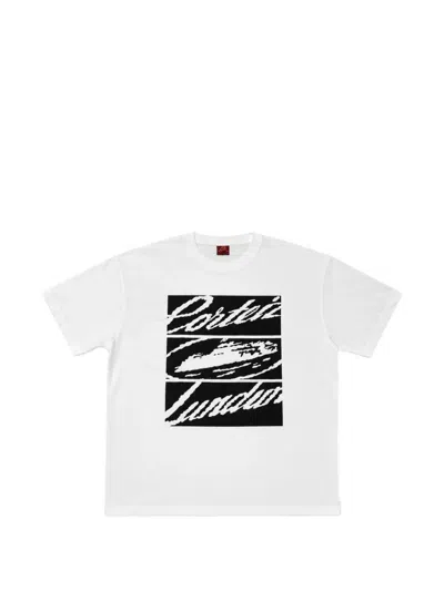 Corteiz Lundun Graphic-print T-shirt In White