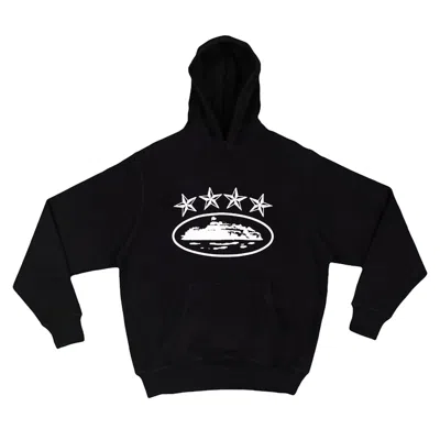 Pre-owned Corteiz Men's  4starz Alcatraz Hoodie In Black