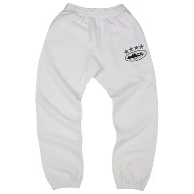 Pre-owned Corteiz Men's  4starz Alcatraz Sweatpants In White