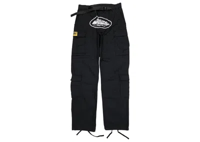 Pre-owned Corteiz Men's  4starz Special Edition Guerillaz Cargos In Black/white