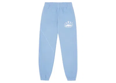 Pre-owned Corteiz Men's  5 Starz Alcatraz Bottoms In Baby Blue