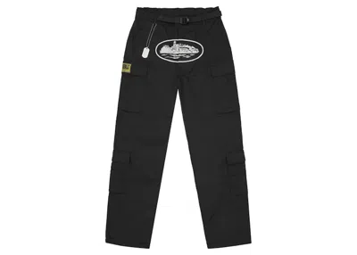 Pre-owned Corteiz Men's  5 Starz Special Edition Guerillaz Cargo Pant In Black