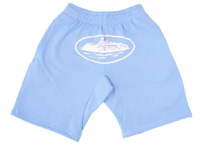 Pre-owned Corteiz Men's  Alcatraz Shorts In Baby Blue