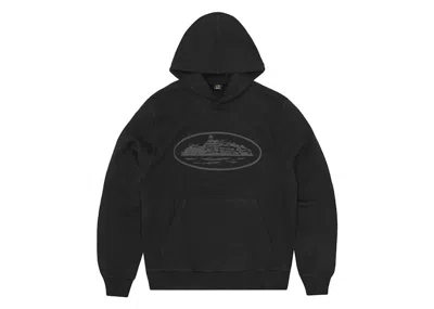 Pre-owned Corteiz Men's  Alcatraz V2 Hoodie In Triple Black