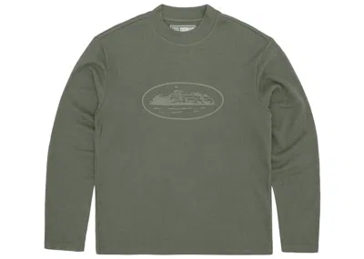 Pre-owned Corteiz Men's  Alcatraz Waffle Longsleeve In Tonal Khaki