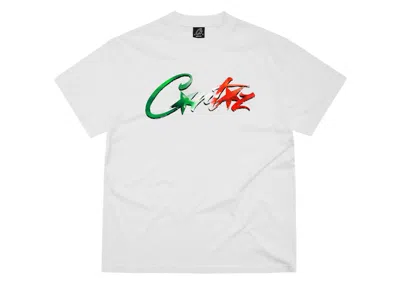 Pre-owned Corteiz Men's  Allstartz Italia Tee Shirt In White
