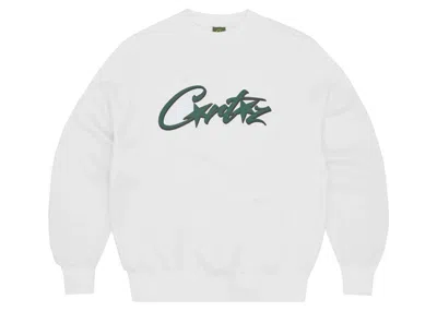 Pre-owned Corteiz Men's  Allstarz Sweatshirt In White/green