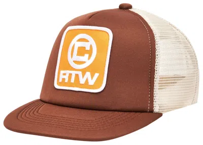 Pre-owned Corteiz Men's  Box Trucker Hat In Brown