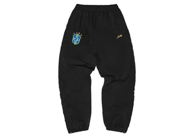 Pre-owned Corteiz Men's  Brasil Olympic Shuku Pant In Black