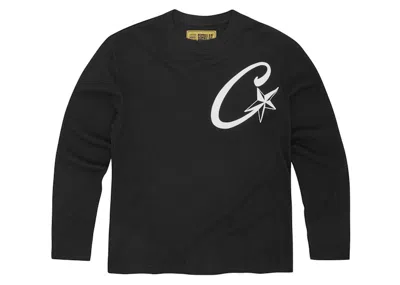Pre-owned Corteiz Men's  C Starz Waffle Longsleeve In Black