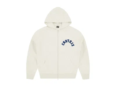 Pre-owned Corteiz Men's  Colly Arch Zip Hoodie In Light Heather Grey