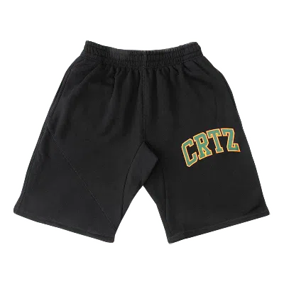 Pre-owned Corteiz Men's  Crtz Dropout Shorts In Black/green In Multi