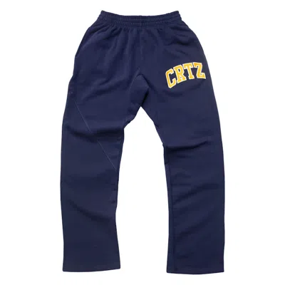 Pre-owned Corteiz Men's  Crtz Dropout Sweatpants In Navy Blue