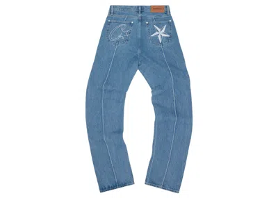 Pre-owned Corteiz Men's  Cstar Denim Jeans In Blue
