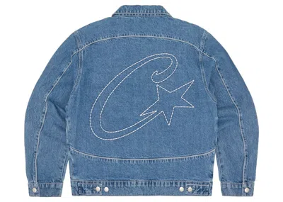 Pre-owned Corteiz Men's  Cstar Denim Trucker Jacket In Blue