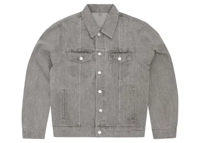 Pre-owned Corteiz Men's  Cstar Denim Trucker Jacket In Grey
