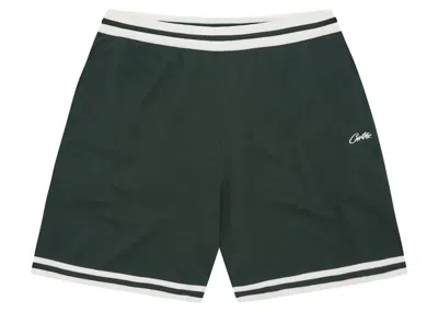 Pre-owned Corteiz Men's  Deala Knit Shorts In Forest Green